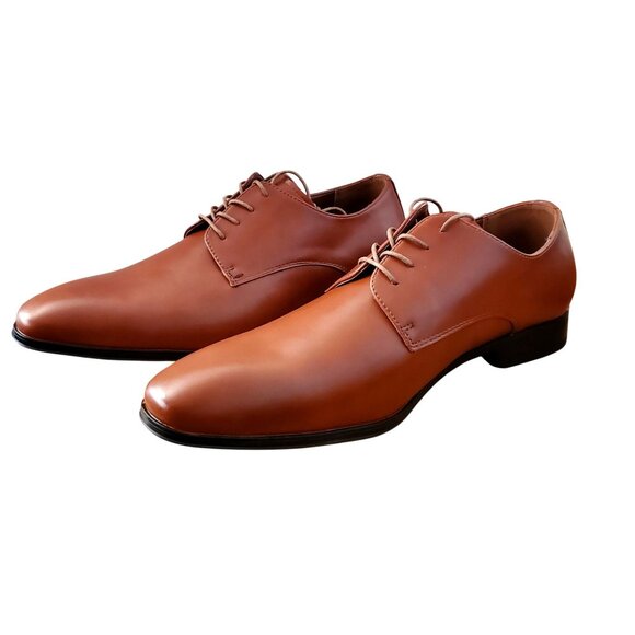 Perry Ellis Men\'s 10 Leather Dress Shoes Lace-up Oxford Smooth Buffed Business